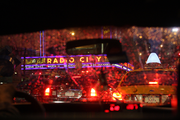 Cab Ride in the Rain, NYC 2009